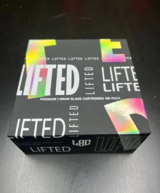 The Lifted 1G Glass Cartridge delivers premium cannabis extract, smooth flavor, and a reliable vaping experience with every puff.