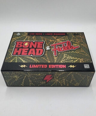 The Bone Head X Fidel 2G Disposable offers 2 grams of premium cannabis oil in a sleek, draw-activated, portable vape.