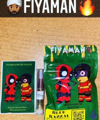 Fiyaman Carts Blue Razzay offers a delicious, smooth blend of tangy blue raspberry flavor, delivering a satisfying, high-quality vaping experience.