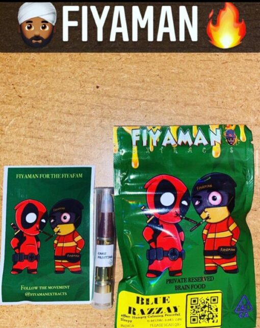 Fiyaman Carts Blue Razzay offers a delicious, smooth blend of tangy blue raspberry flavor, delivering a satisfying, high-quality vaping experience.